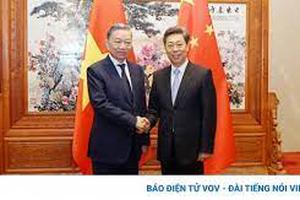 Quan chức cấp cao Đảng Cộng sản Trung Quốc gặp Bộ trưởng Bộ Công an Việt Nam Tô Lâm
