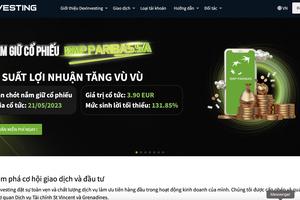 Lập 6 trang web lừa đảo kinh doanh chứng khoán quốc tế