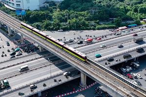 Gió bão cấp nào thì Hà Nội dừng hai tuyến đường sắt trên cao?