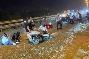 Phạt nhà thầu thi công ẩu trên quốc lộ làm hàng loạt xe máy bị ngã