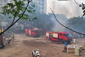 Đốt phế liệu lấy dây đồng gây cháy dãy lán tạm