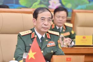 Đại tướng Phan Văn Giang điện đàm với Bộ trưởng Quốc phòng Mỹ