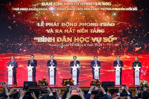 Lễ phát động phong trào và ra mắt nền tảng "Bình dân học vụ số"