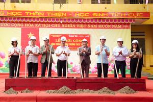 Lễ Khởi công Công trình Thư viện trường Trung học Cơ sở Tân Trào
