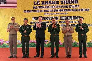 U.S. Army Hands Over a Landmine Clearance Training Facility to the Vietnam Ministry of National Defense