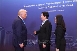 Chủ tịch nước Lương Cường gặp Tổng thống Hoa Kỳ Donald Trump