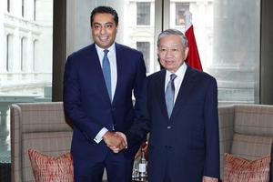 Tổng Bí thư Tô Lâm tiếp lãnh đạo một số tập đoàn, tổ chức tài chính quốc tế