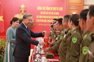 Tổng Bí thư Tô Lâm gặp mặt các tập thể, cá nhân tham gia bảo vệ an ninh, trật tự ở cơ sở tiêu biểu, xuất sắc