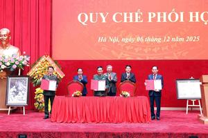 Ký Quy chế phối hợp giữa Bộ Công an, Bộ Quốc phòng và Bộ Ngoại giao