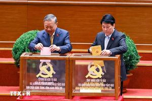 Ảnh: Bầu Ban Chấp hành Trung ương khóa XIV