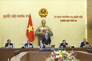Khai mạc Phiên họp thứ 54 của Ủy ban Thường vụ Quốc hội