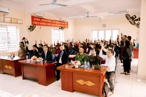 Lấy ý kiến cử tri về ứng cử viên đại biểu Hội đồng nhân dân Hà Nội khóa 17