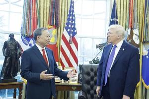 Tổng Bí thư Tô Lâm gặp Tổng thống Hoa Kỳ Donald Trump