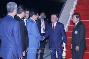 Thường trực Ban Bí thư Trần Cẩm Tú bắt đầu thăm chính thức Vương quốc Campuchia