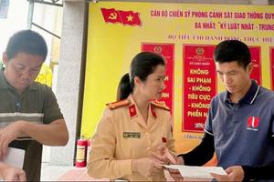 Lan tỏa mô hình “3 nhất” trong công tác tiếp dân, giải quyết thủ tục hành chính tại Đội CSGT đường bộ số 9