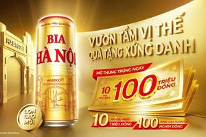 Bia Hà Nội Sleek ra mắt, săn thưởng tới 100 triệu đồng
